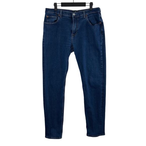 7 For All Mankind Men's Slimmy Slim Straight Jeans in Medium Wash Denim Size 36 - Picture 1 of 8